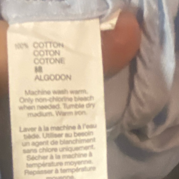 Gap factory long sleeve light blue button down mens dress shirt classic fit med - Picture 4 of 5